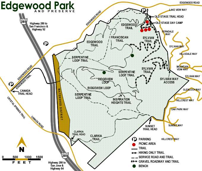 Edgewood Park Map